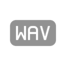 File, Wav Black icon