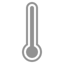 Full, thermometer Black icon