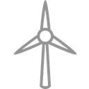 Turbine, wind Black icon