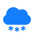 snowflakes, Cloud DodgerBlue icon