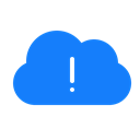 Cloud, Error DodgerBlue icon