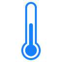 thermometer, half Black icon