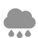 Raindrops, Cloud LightSlateGray icon