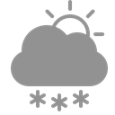 snowflakes, Cloud, sun LightSlateGray icon