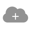 Add, Cloud LightSlateGray icon
