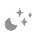 Stars, Moon Black icon