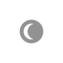 Crescent Black icon