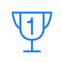 One, trophy Black icon