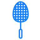 racket, tennis Black icon
