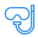 Diving, Goggles Black icon