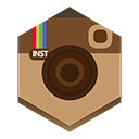Instagram2 SaddleBrown icon