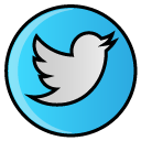 hayal, bird, twitter, media, Social Black icon