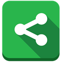 sharing, share, url, Link LimeGreen icon