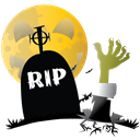 grave, scary, halloween, Hand Black icon