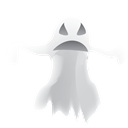 scary, halloween, Ghost Black icon
