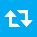 Duplicate, repeat, Social, twitter, Reload, Copy, retweet, refresh, sync, update, Arrow DeepSkyBlue icon