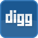 social media, Digg, square, Blue SteelBlue icon