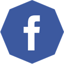 octagon, Facebook DarkSlateBlue icon