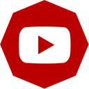 octagon, youtube DarkRed icon