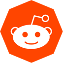 Reddit, octagon OrangeRed icon