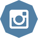 octagon, Instagram SteelBlue icon