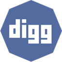 octagon, Digg SteelBlue icon