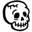 death, scary, spooky, skull, halloween, Dead Black icon