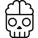 Dead, Brain Black icon