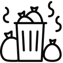 waste, Trash Black icon