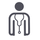 doctor, hospital, practitioner, health Black icon