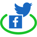 network, public, Social, twitter, Connection, Facebook, Communication Black icon