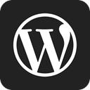 Wordpress Black icon