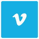 Vimeo DeepSkyBlue icon