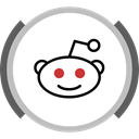 Reddit, forum, Social Silver icon