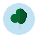 Tree PowderBlue icon