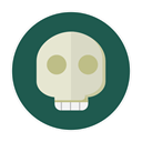 skull DarkSlateGray icon