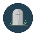 grave DarkSlateGray icon