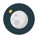 Moon, Full DarkSlateGray icon