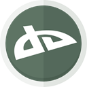 deviant art logo, Artists, deviant, Art DimGray icon