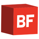 media, Buzzfeed, Social, set, cube Crimson icon