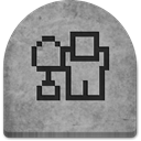 grey, tomb, Cold, gray, ghosts, rock, halloween, graveyard, Stone, witch, Social, social media, scary, Boo, media, evil, October, Creepy, grave, spooky, digg5, tombstone DarkGray icon