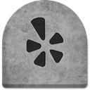 rock, Yelp, Stone, gray, tomb, Cold, grey, witch, Social, Creepy, grave, October, spooky, tombstone, evil, ghosts, graveyard, social media, Boo, halloween, media, scary DarkGray icon