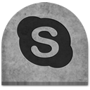 October, spooky, Boo, tombstone, scary, tomb, graveyard, evil, media, social media, grave, Creepy, Social, witch, gray, rock, grey, Stone, ghosts, Cold, Skype, halloween DarkGray icon