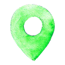 Map, location, pin Black icon