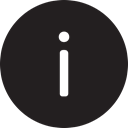 Information, Full, read, Info, round, description Black icon