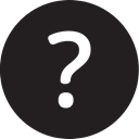 round, Full, question, Faq Black icon