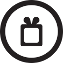 wishlist, free, round, wish, linecon Black icon