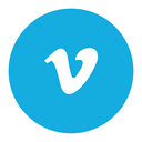 Vimeo DeepSkyBlue icon