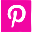 media, Pen, Ink, pinterest, Social DeepPink icon
