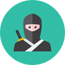 Ninja LightSeaGreen icon
